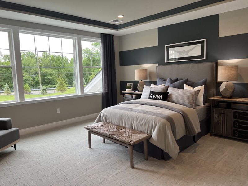 Professionally photographed bedroom interior